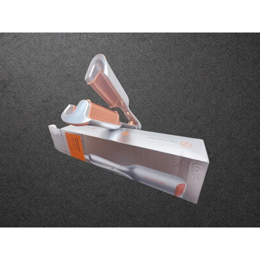 SHEGLAM HAIR Beach Babe Hair Waver Anti-Scald Smart Timing Reminder White/Orange